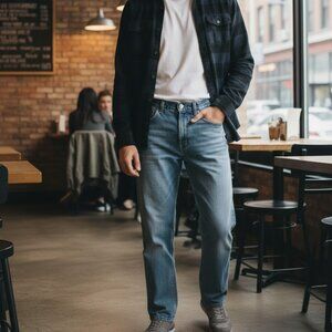 GAP BOOT FIT BLUE JEANS. SIZE 33” X 30”.